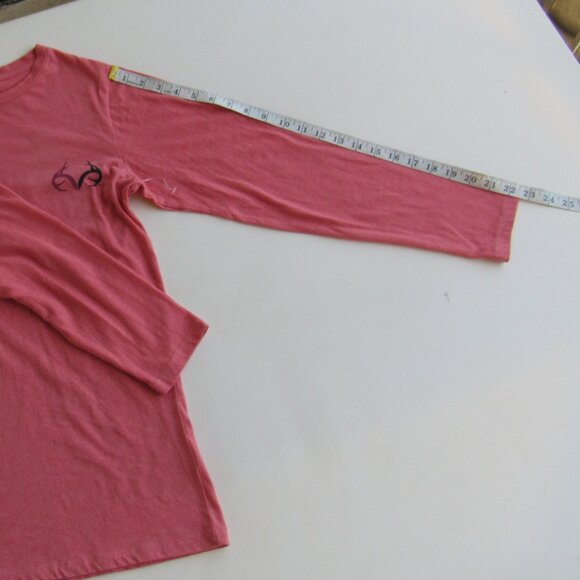 Realtree Womens Long Sleeve Deer Antlers Design Grapic Logo T-Shirt Size S - Picture 8 of 8